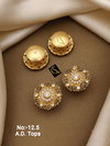 Fancy Micro Ad Tops Gold Earrings Catalog